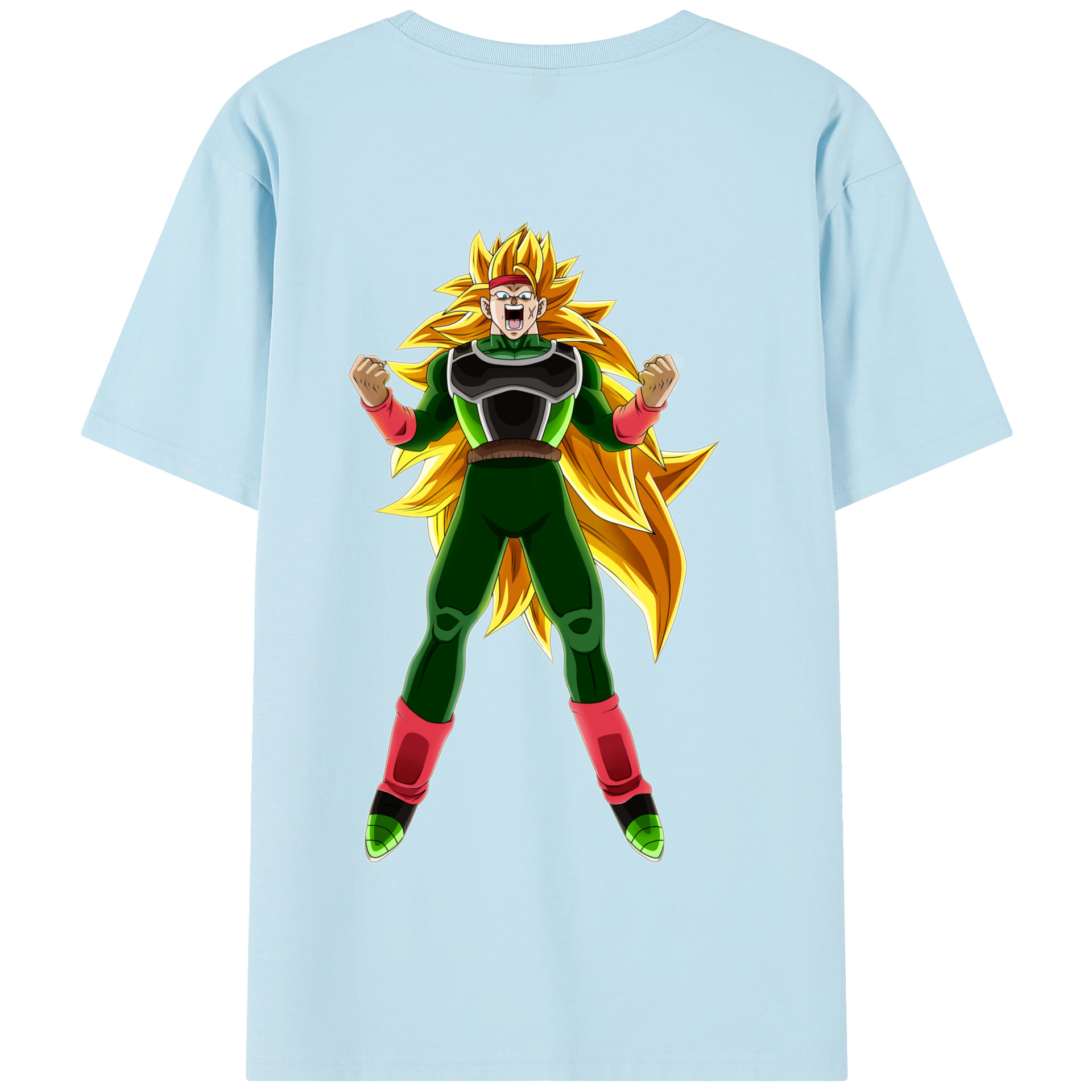 （画像用） ドラゴンボール ブロリー DRAGON BALL Broli 綿100％半袖Tシャツ（背面プリント）